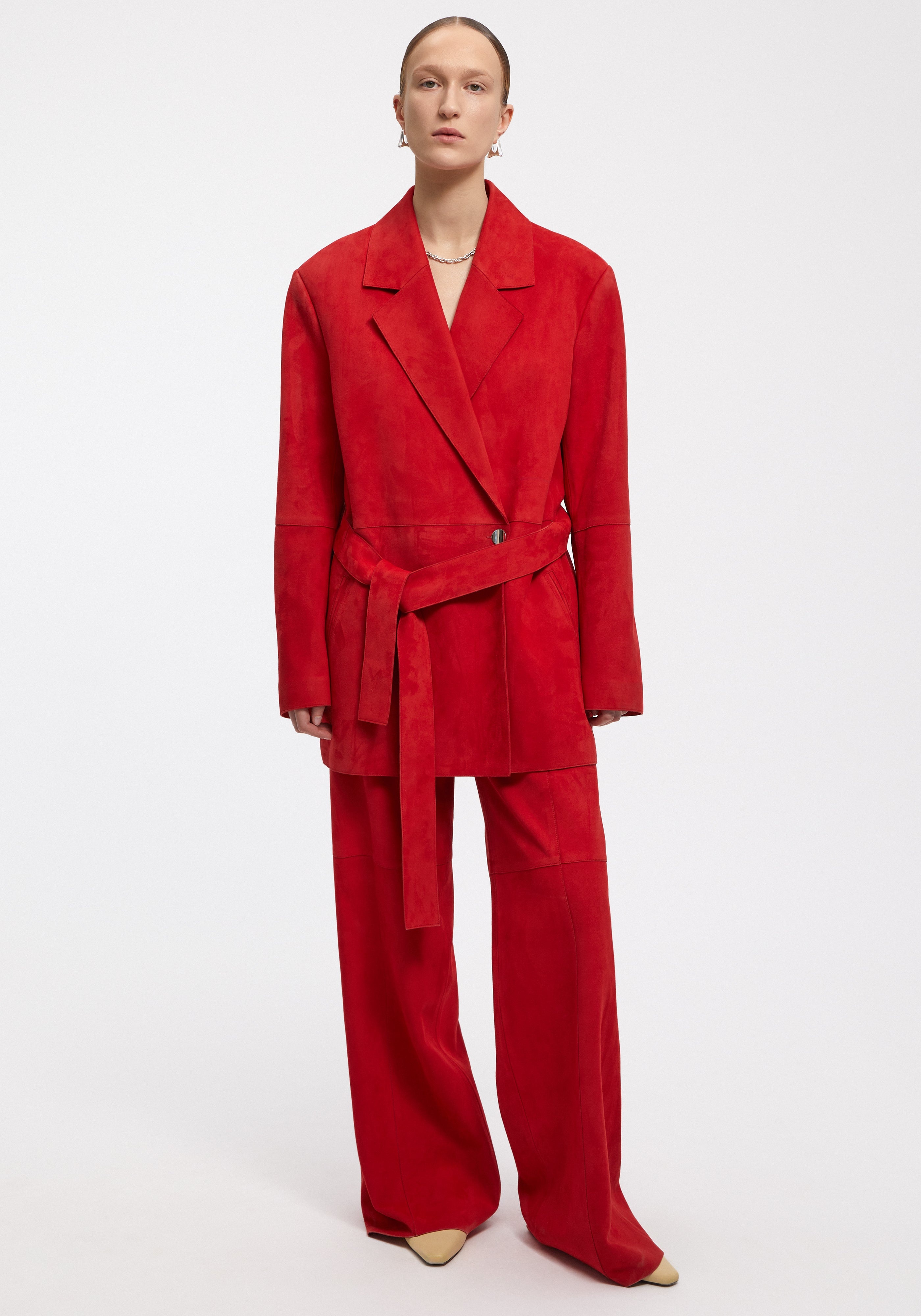 SWORD
Suede belted blazer - 2