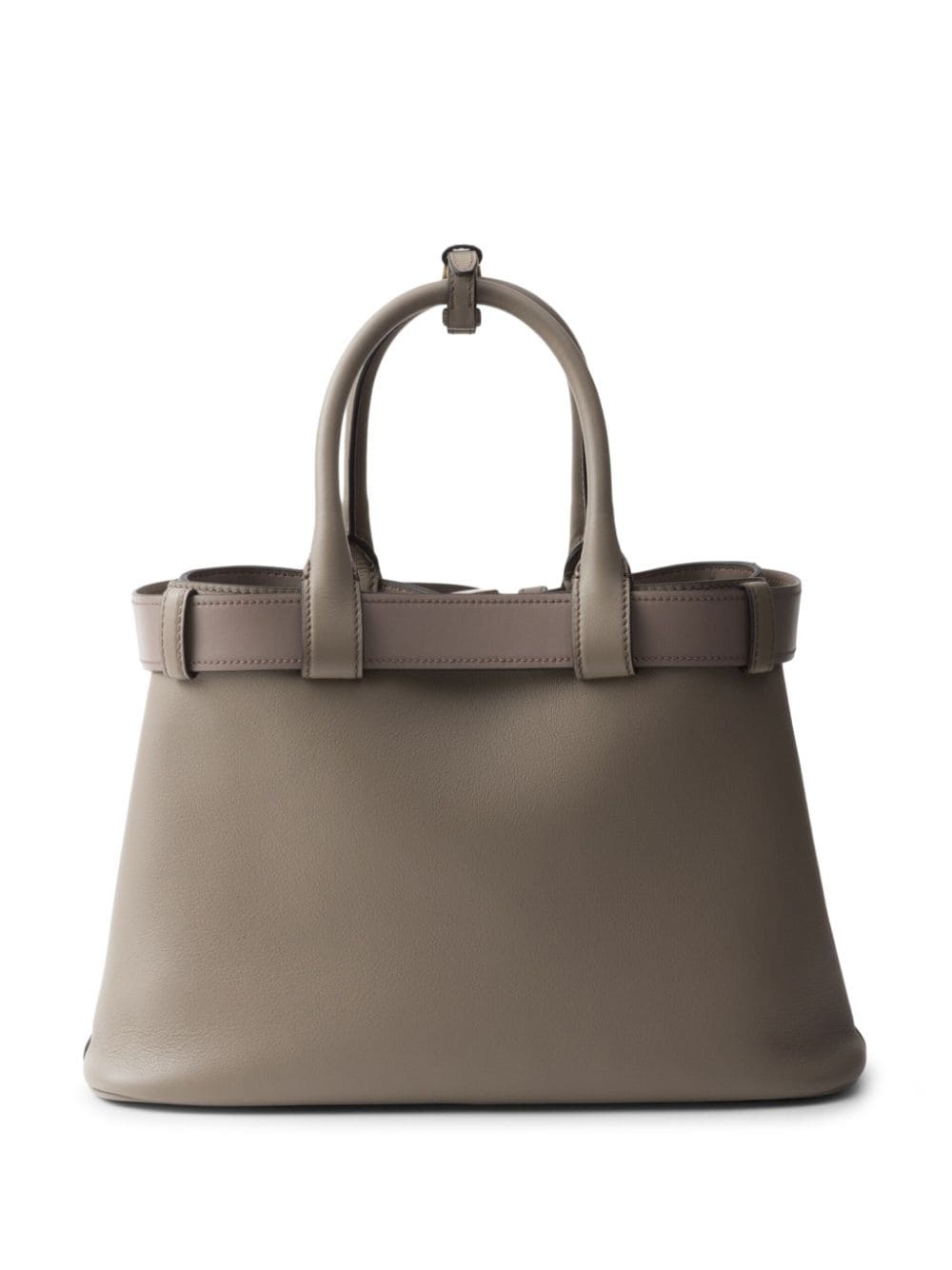 medium belted leather handbag - 2