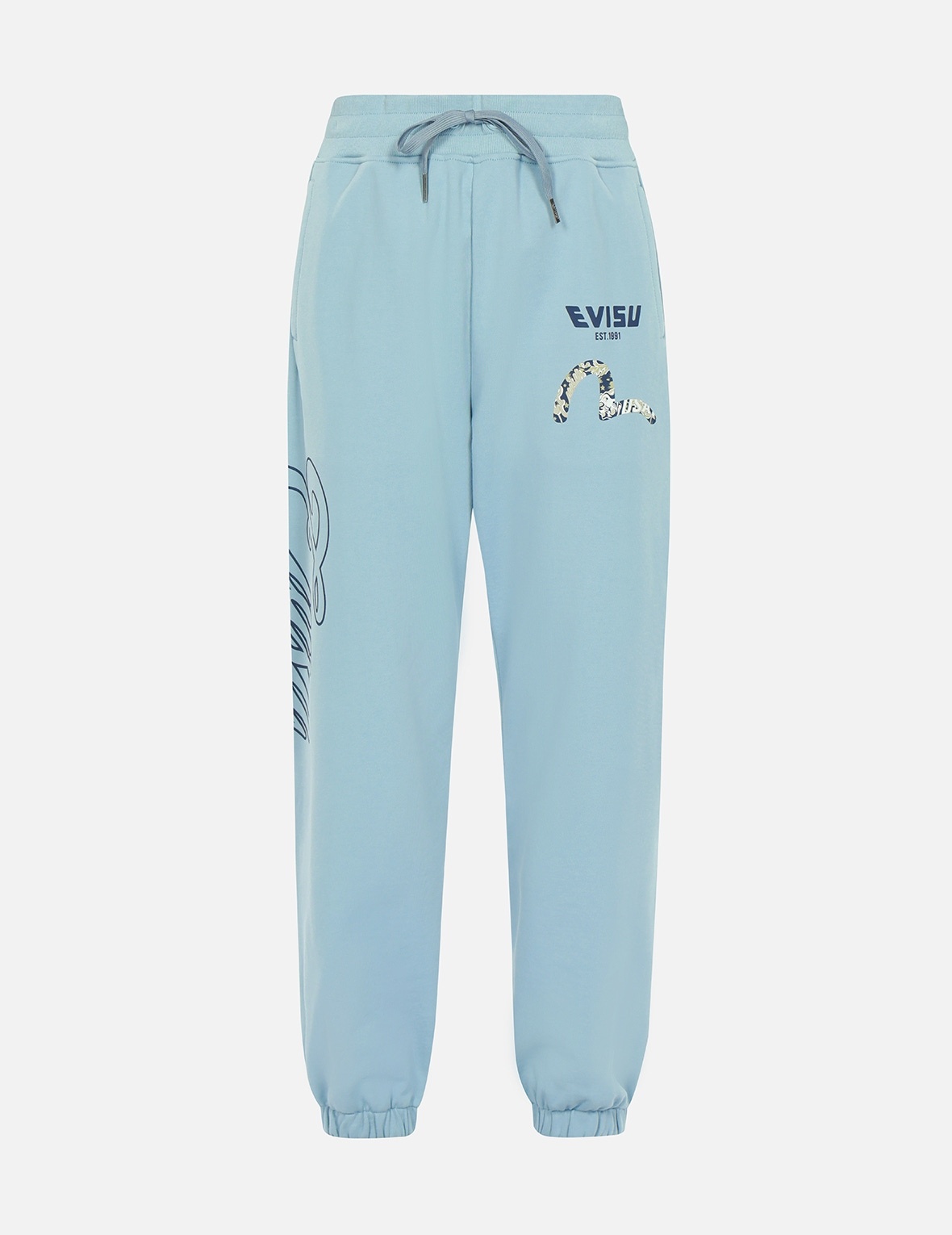 LOGO AND SEAGULL PRINT SWEATPANTS - 1