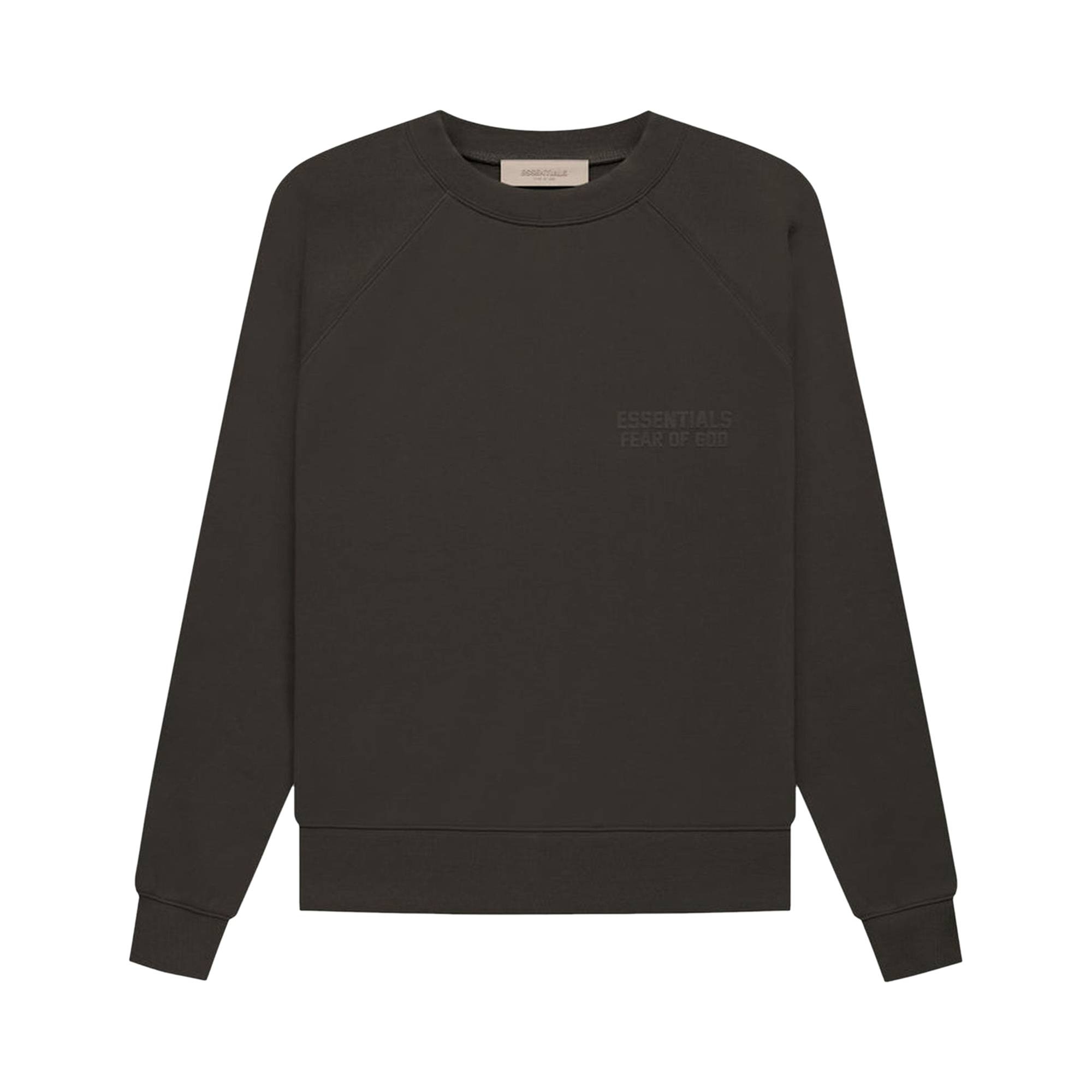 Fear of God Essentials Raglan Crewneck 'Off Black' - 1