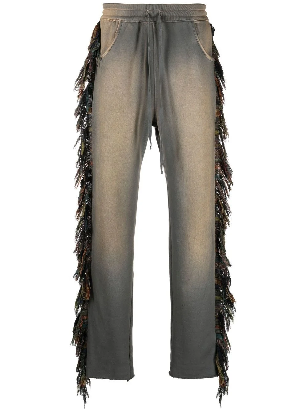 fringed-trim track pants - 1