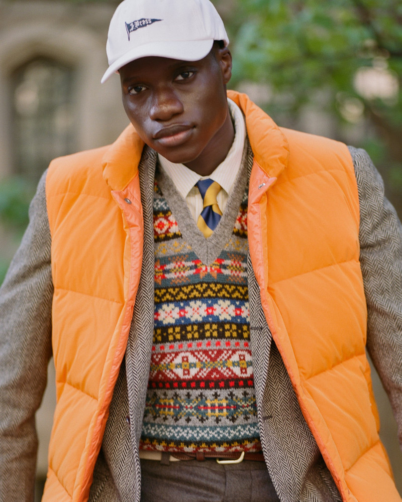 ORANGE DOWN PUFFER VEST - TRIM FIT 3