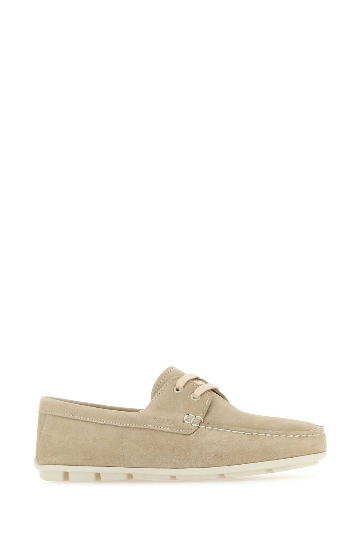 Prada Women Sand Suede Driver Loafers - 2