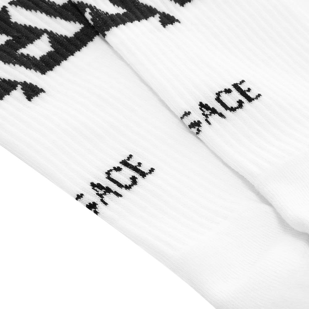 Versace Geometric Greek Band Sport Sock - 2