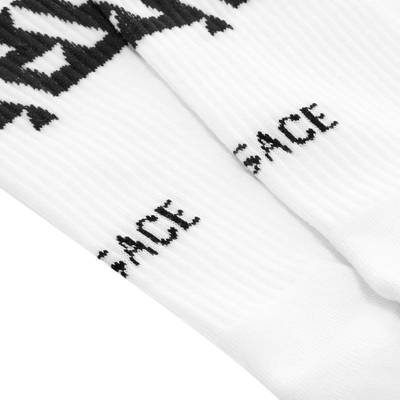 VERSACE Versace Geometric Greek Band Sport Sock outlook