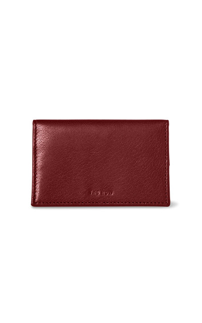 The Row Two Leather Card Case red outlook