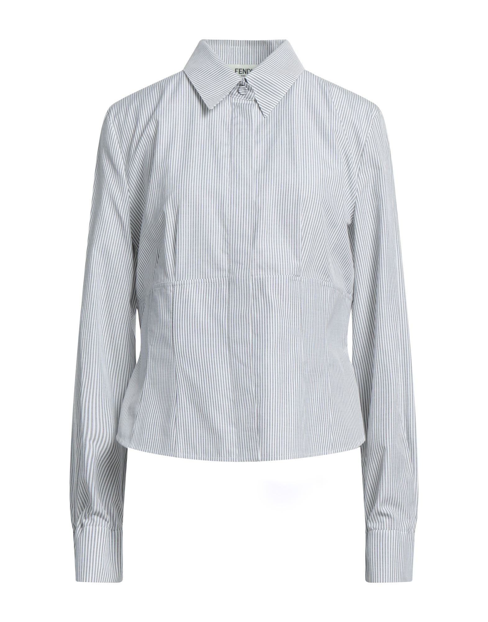 Grey Women's Striped Shirt - 1