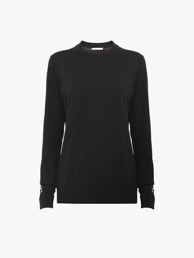 Chloé CREW-NECK FITTED SWEATER outlook