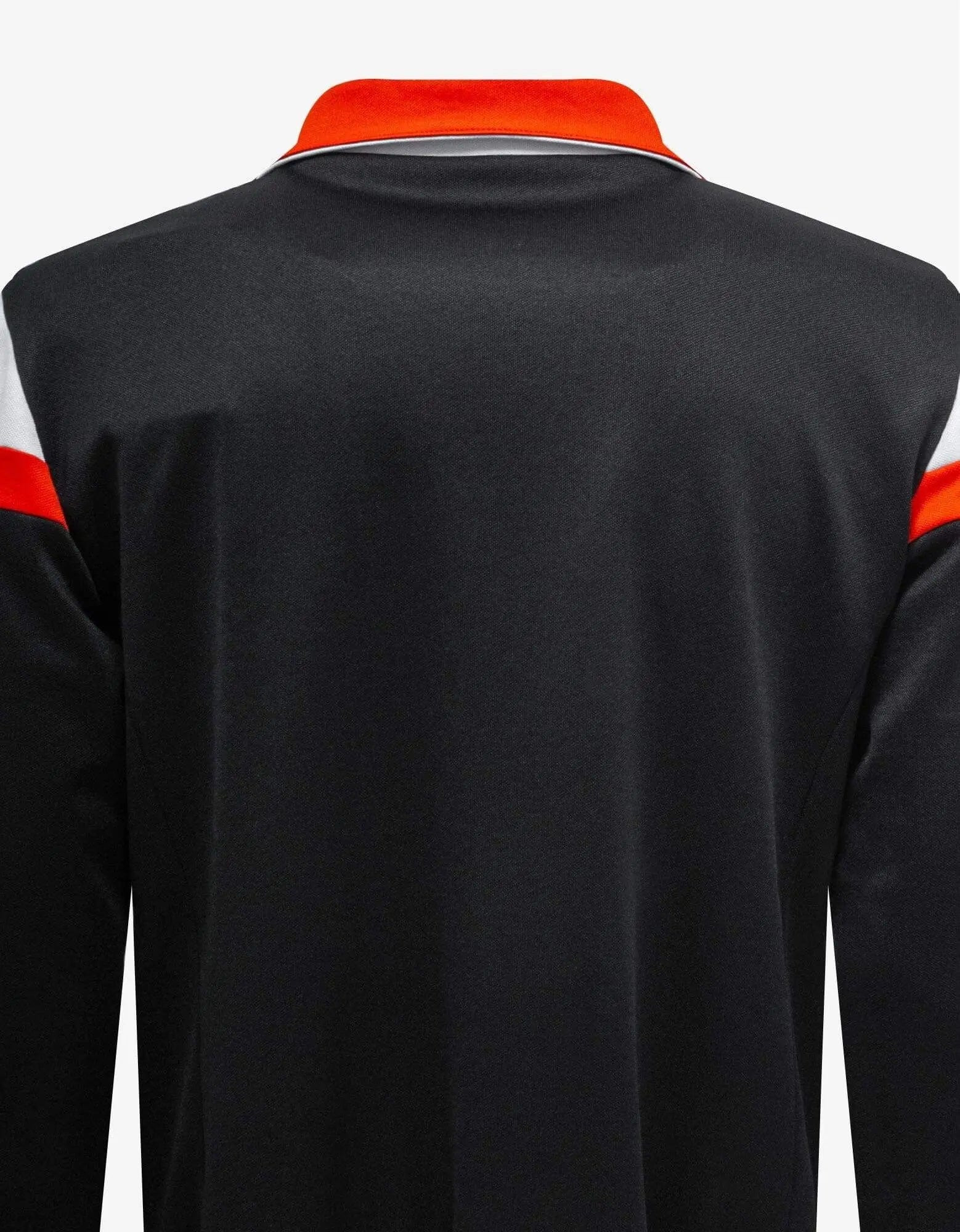 Valentino Black Track Jacket with Orange Stripes - 2