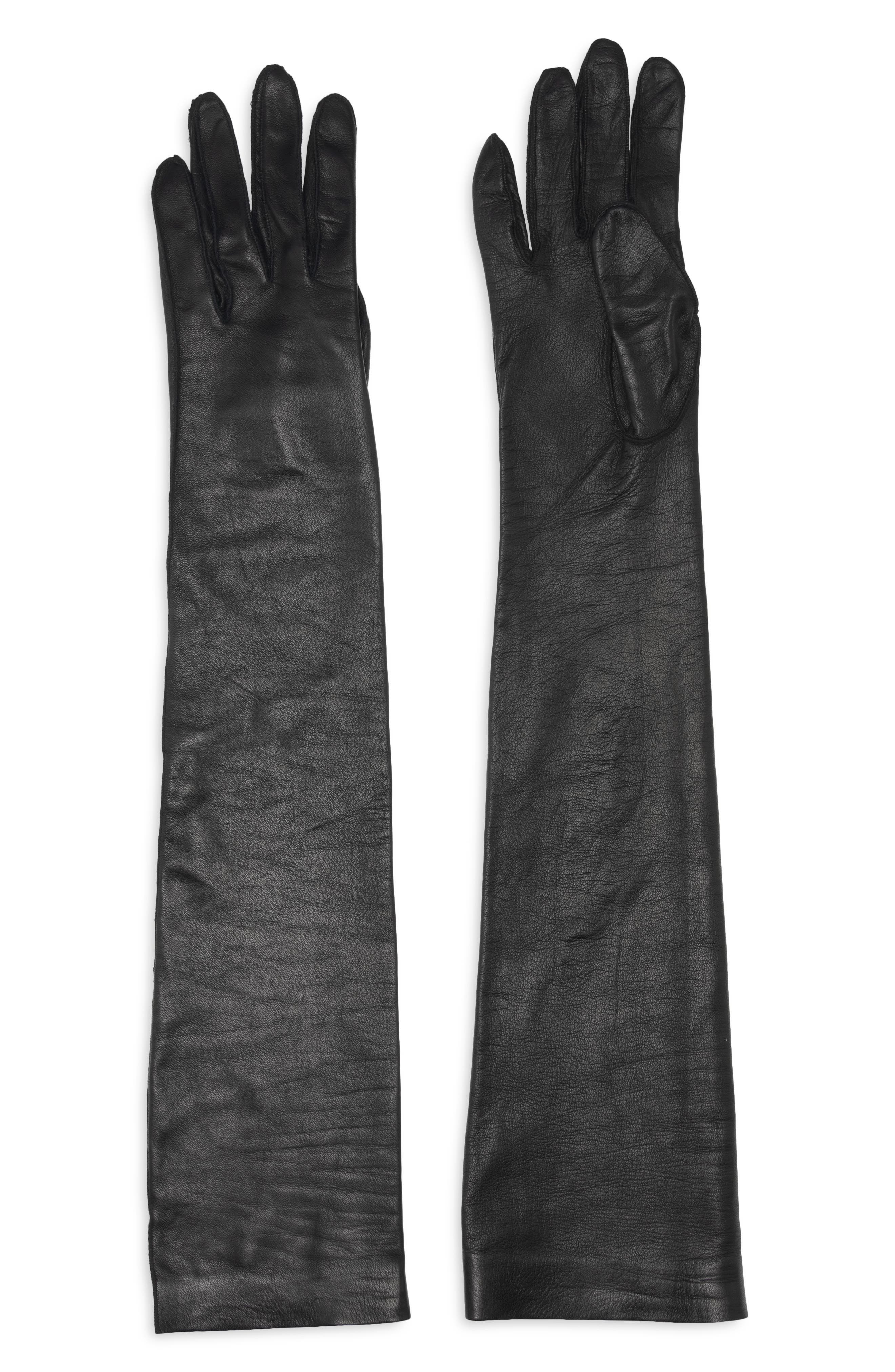 TOM FORD Napa Leather Opera Gloves in 1N001 Black at Nordstrom - 1