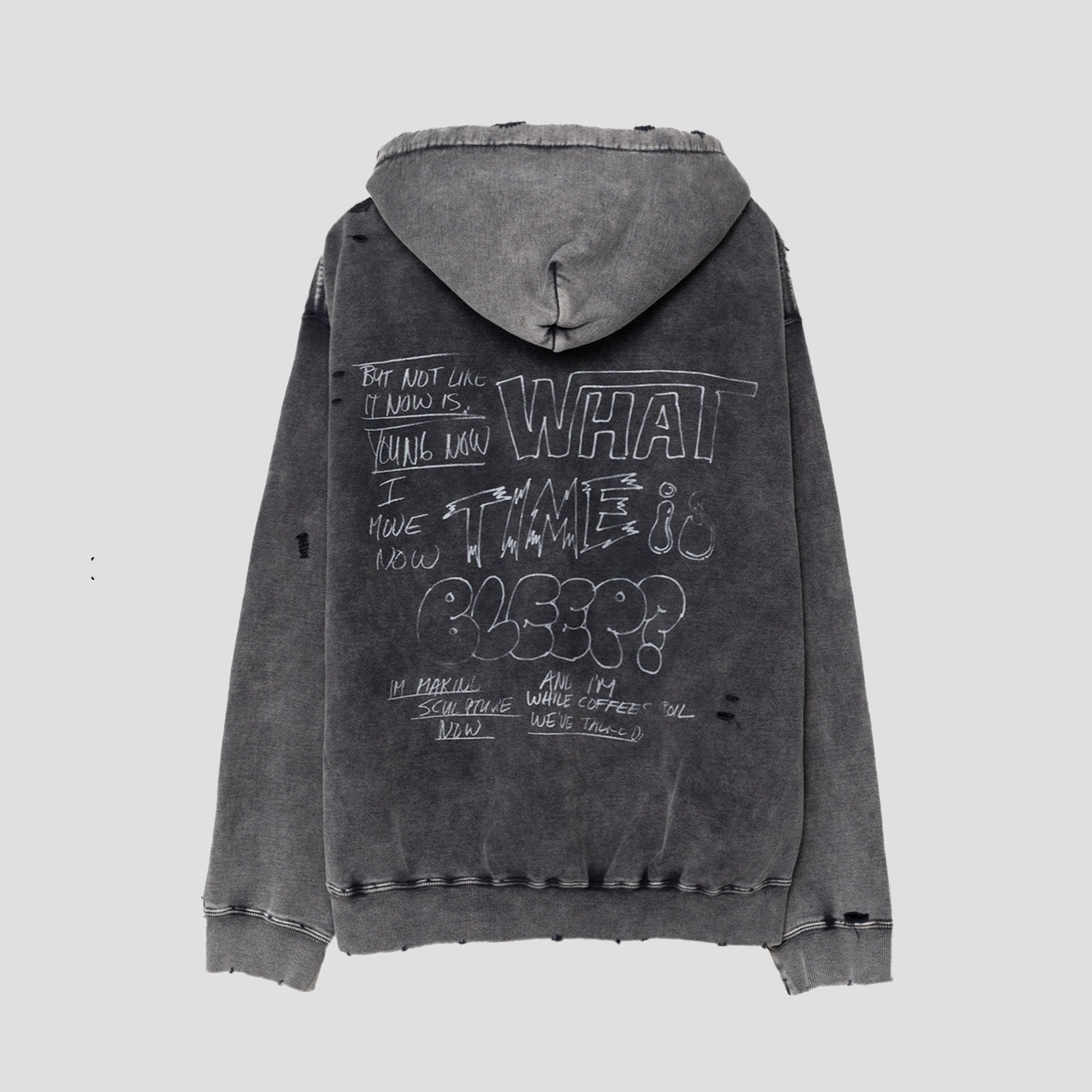 DISTRESSED HOODIE - 4