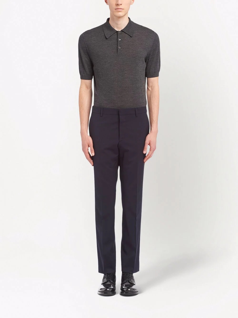 tailored straight-leg trousers - 2