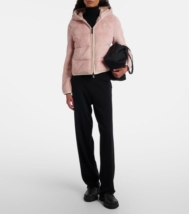 Moncler Grenoble Down-paneled zip-up hoodie outlook