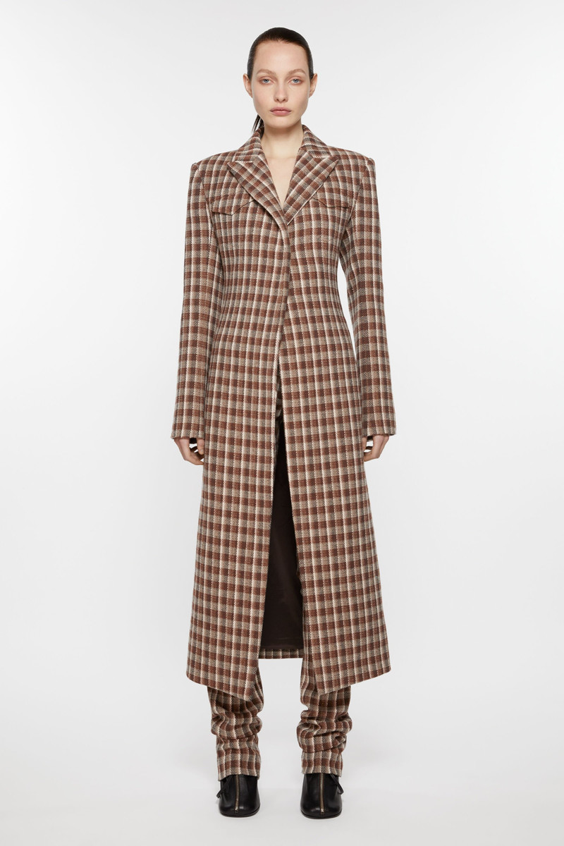 Acne Studios Single-breasted coat - Beige/brown outlook