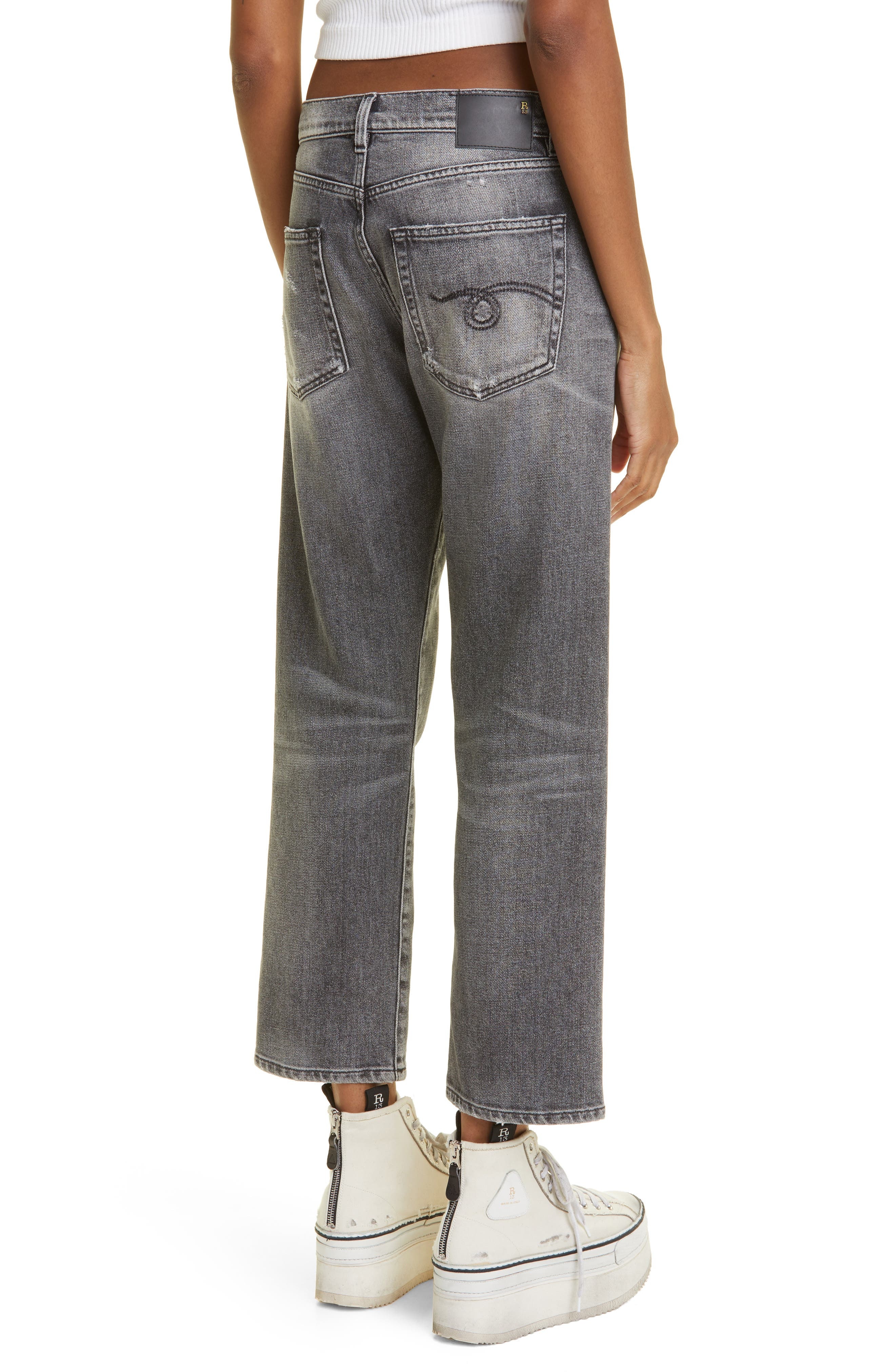 Distressed Boyfriend Jeans - 2