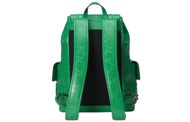 Gucci GG Printing Embossing Backpack Green 625770-1W3BN-3776 - 5