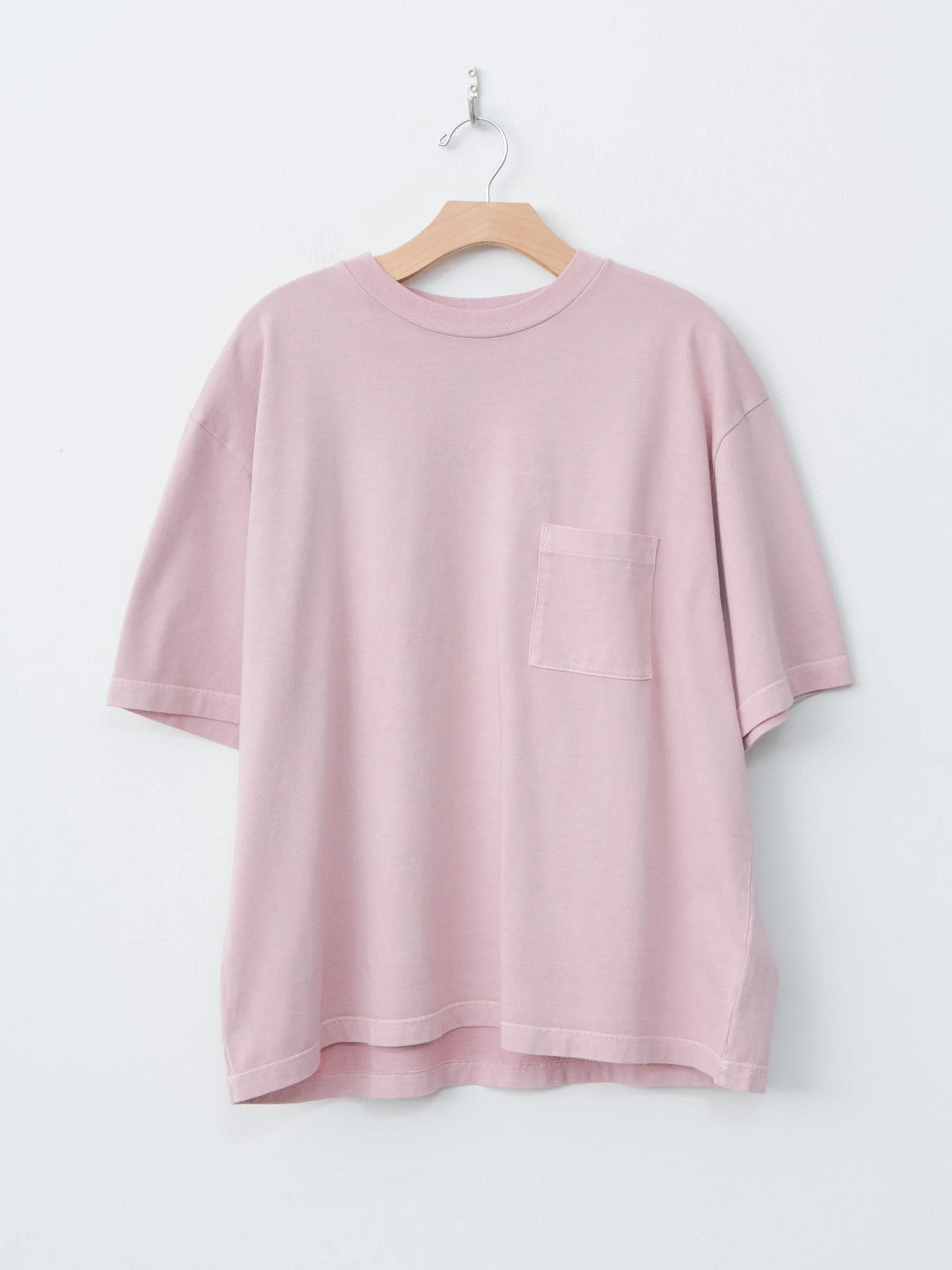 Classic Tee S/S Pocket Wide - Fade Sulfur Rose - 1