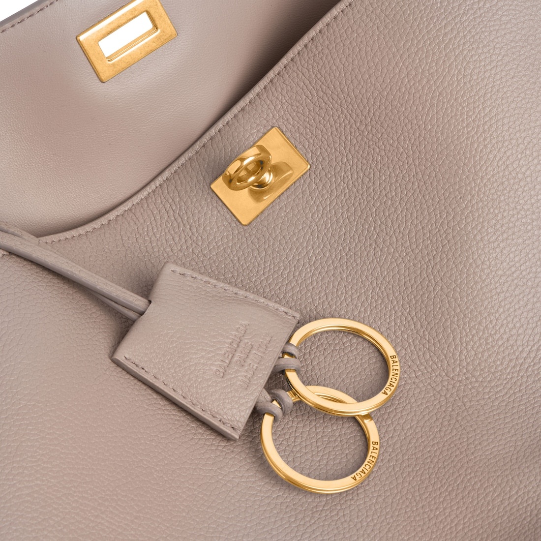 Women's Rodeo Handbag Medium Grained Calfskin in Sesame - 6