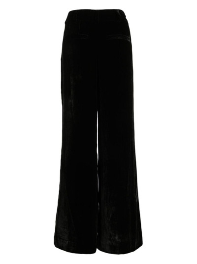 ULLA JOHNSON Veronica velvet wide-leg trousers outlook