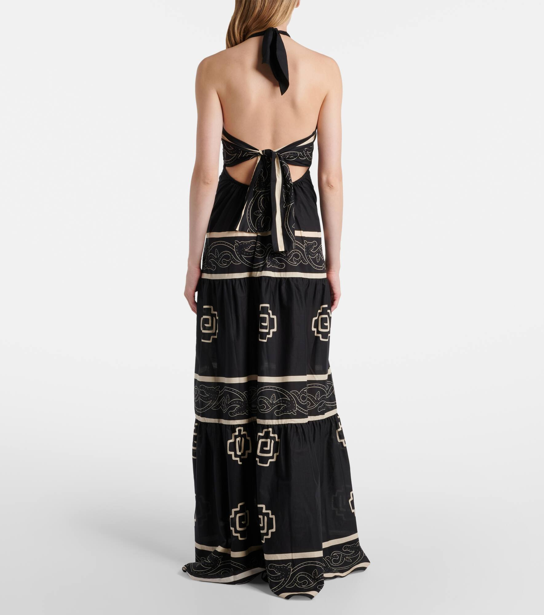 Orilla Del Mar cotton poplin maxi dress - 3