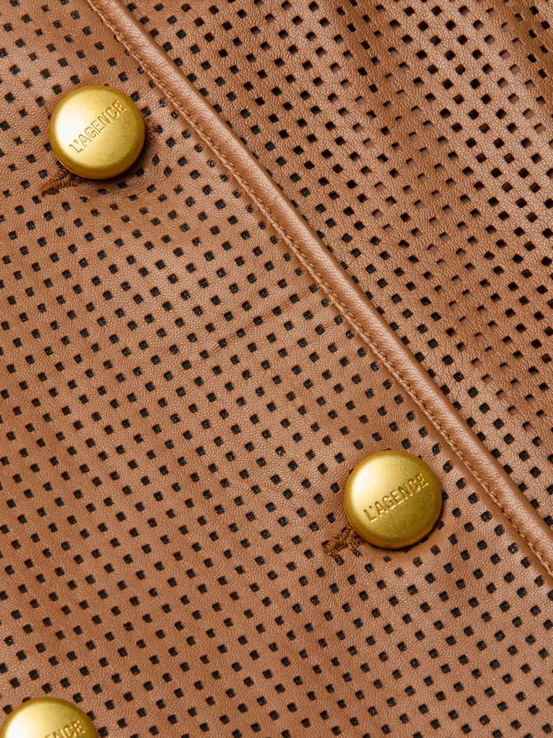 Baylee Leather Trench Coat 3