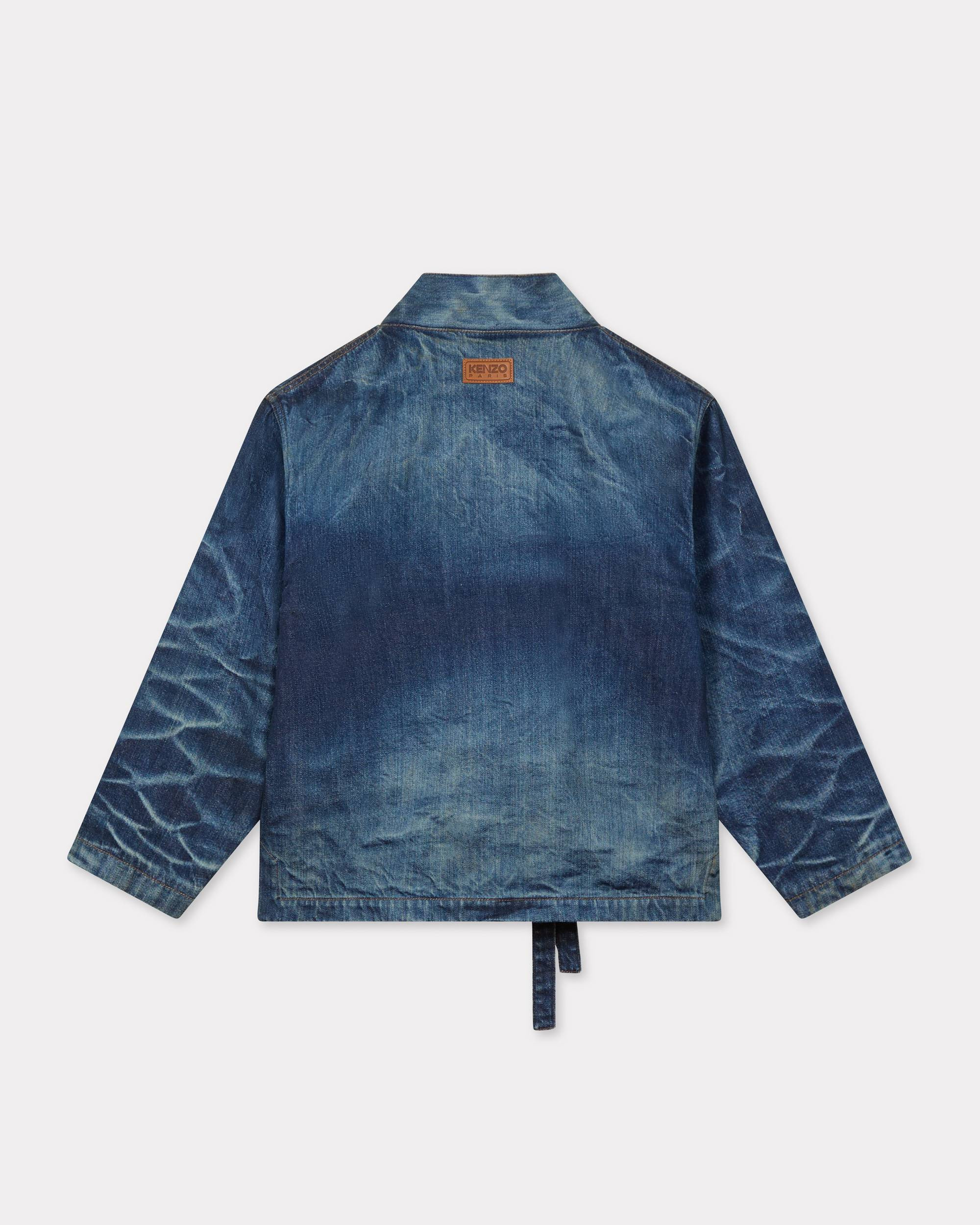 KENZO デニムジャケット M Bleached Blue KENZO Stone Bleach Workwear Jacket in Blue | notreshop