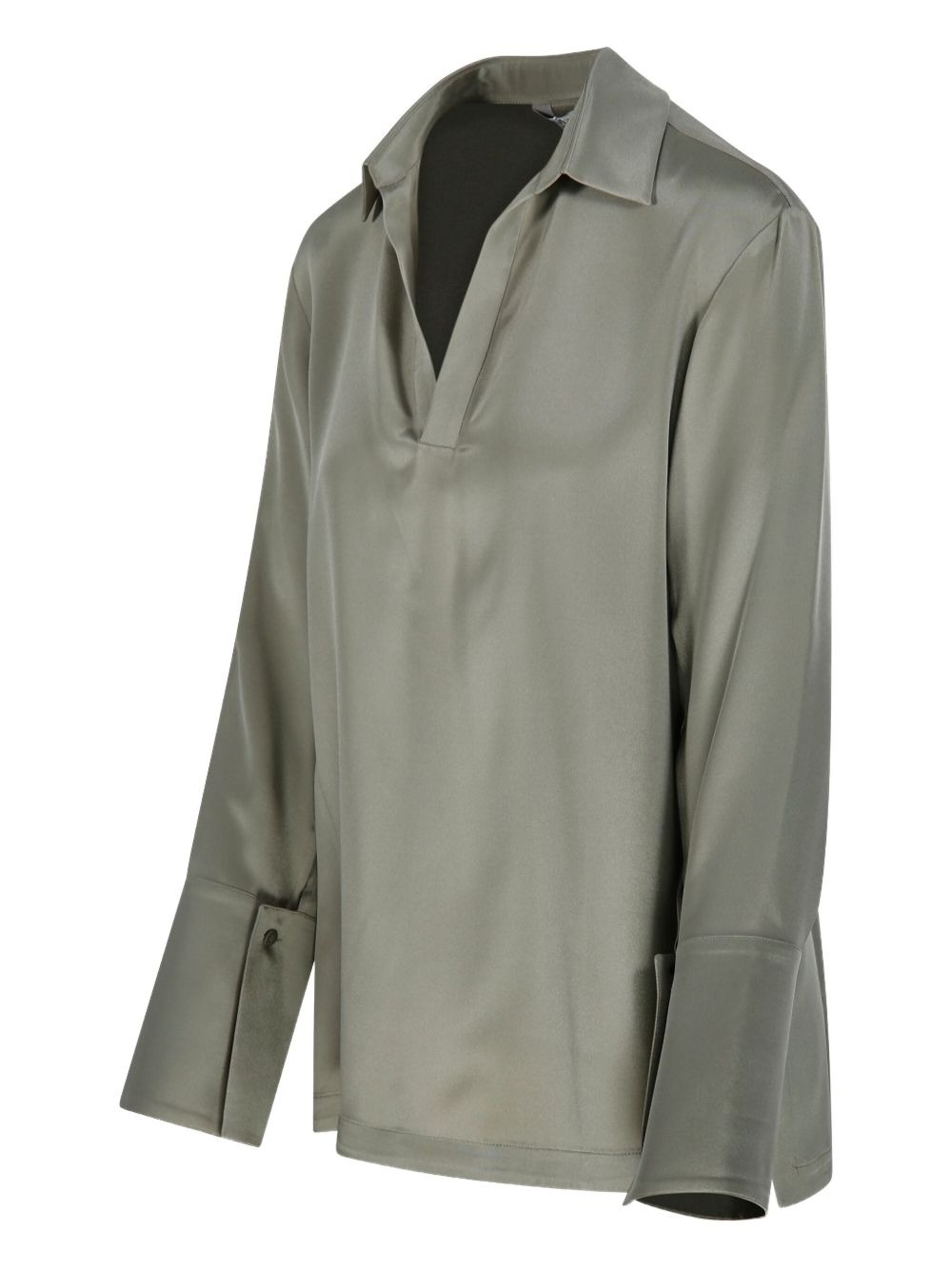 V-neck long-sleeve blouse - 3