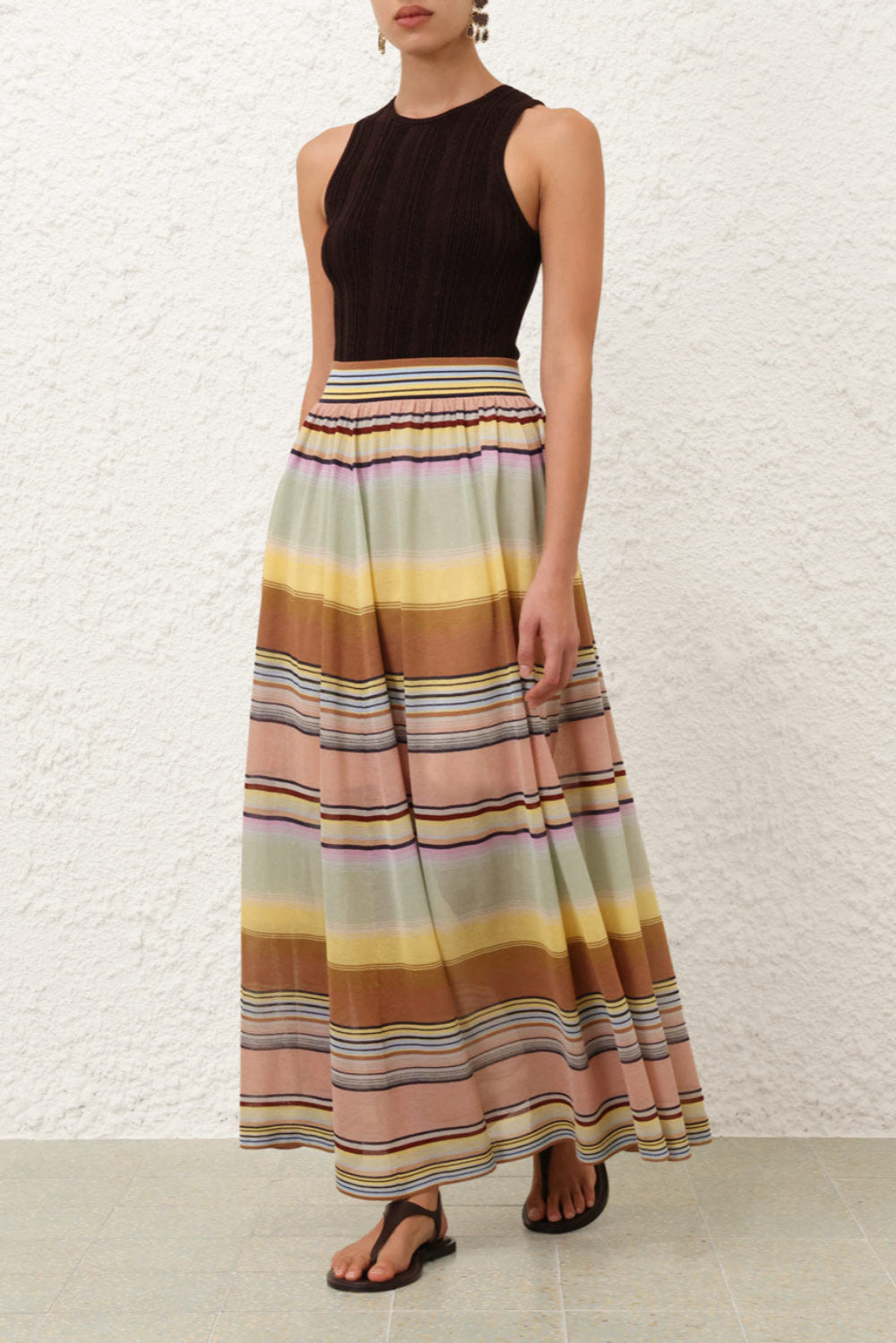 Coco Stripe Circle Skirt - 2