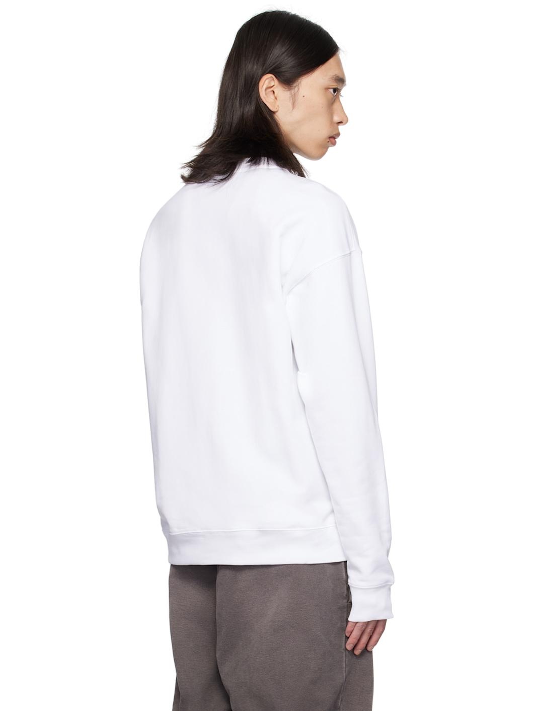 White Printed-Logo Sweatshirt - 3