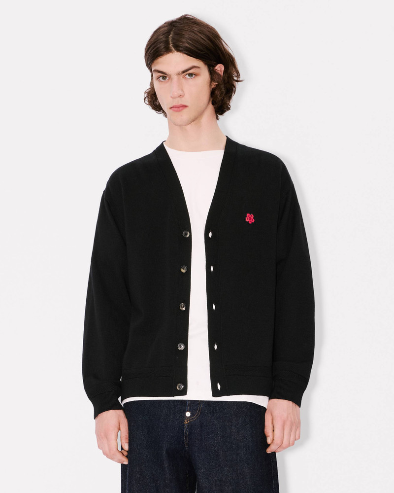 'Boke Flower' embroidered cardigan in Merino wool 3