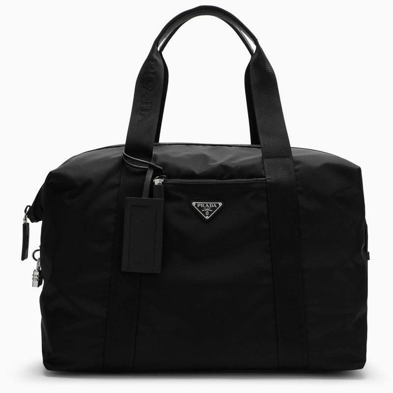 Prada Black Re-Nylon And Saffiano Duffle Bag Men - 1