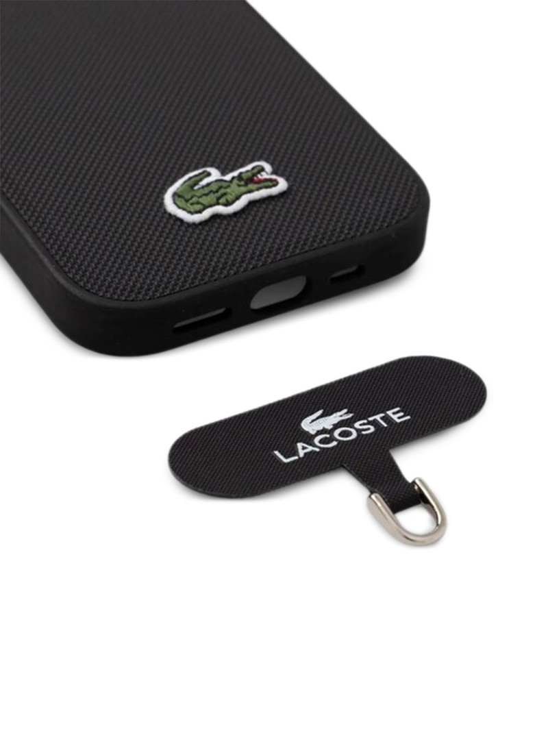 LACOSTE iPhone 16 Pro logo charm phone case outlook