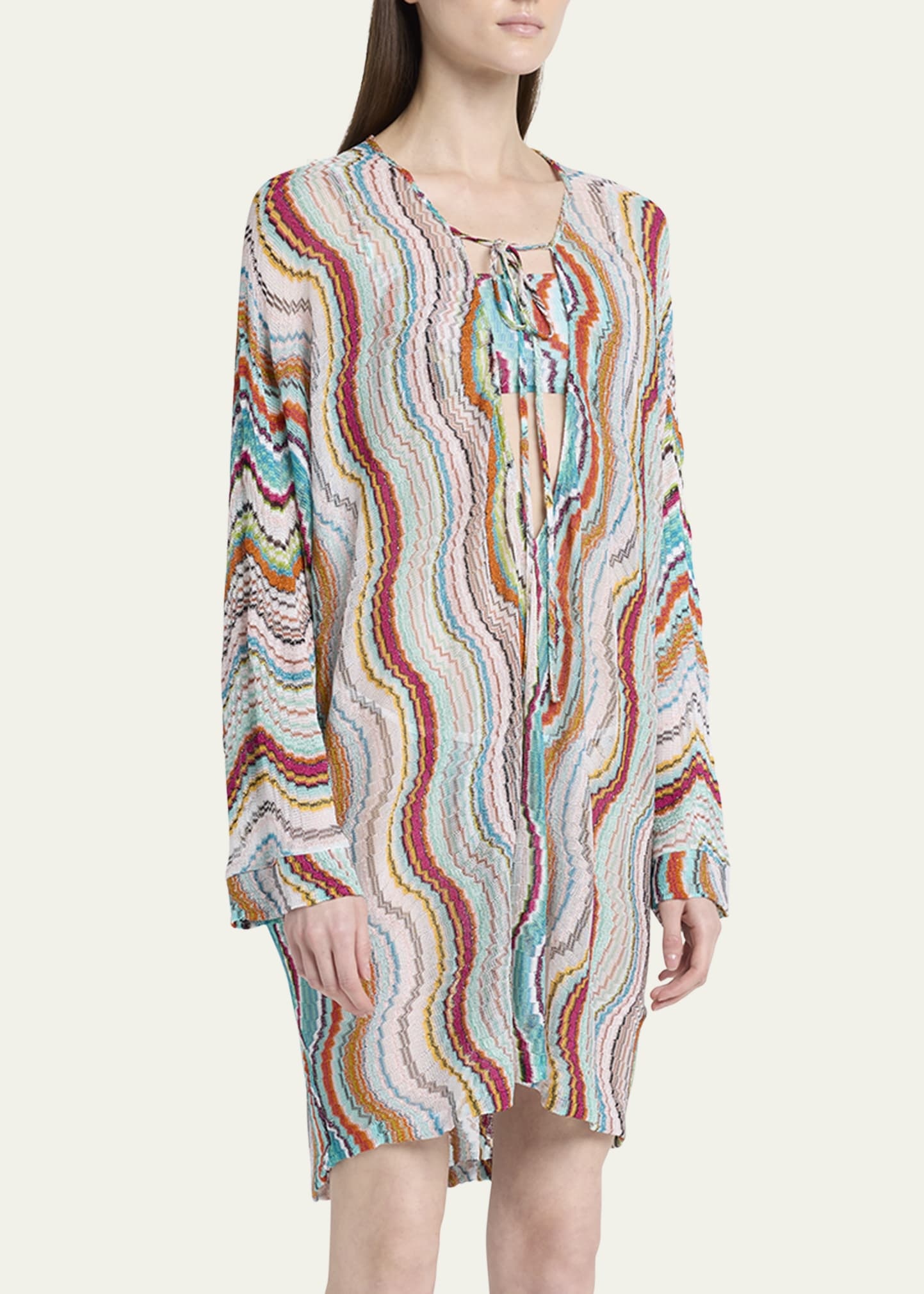 Tie-Front Tunic Coverup - 4