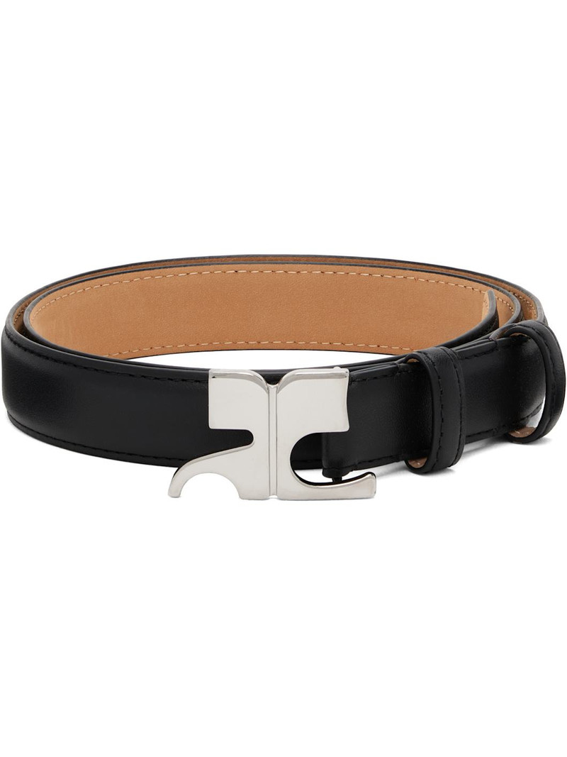 Black 25MM AC Leather Belt 1