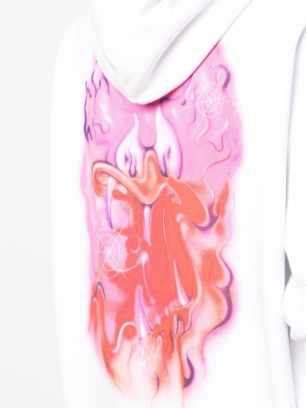 graphic-print cotton hoodie - 5