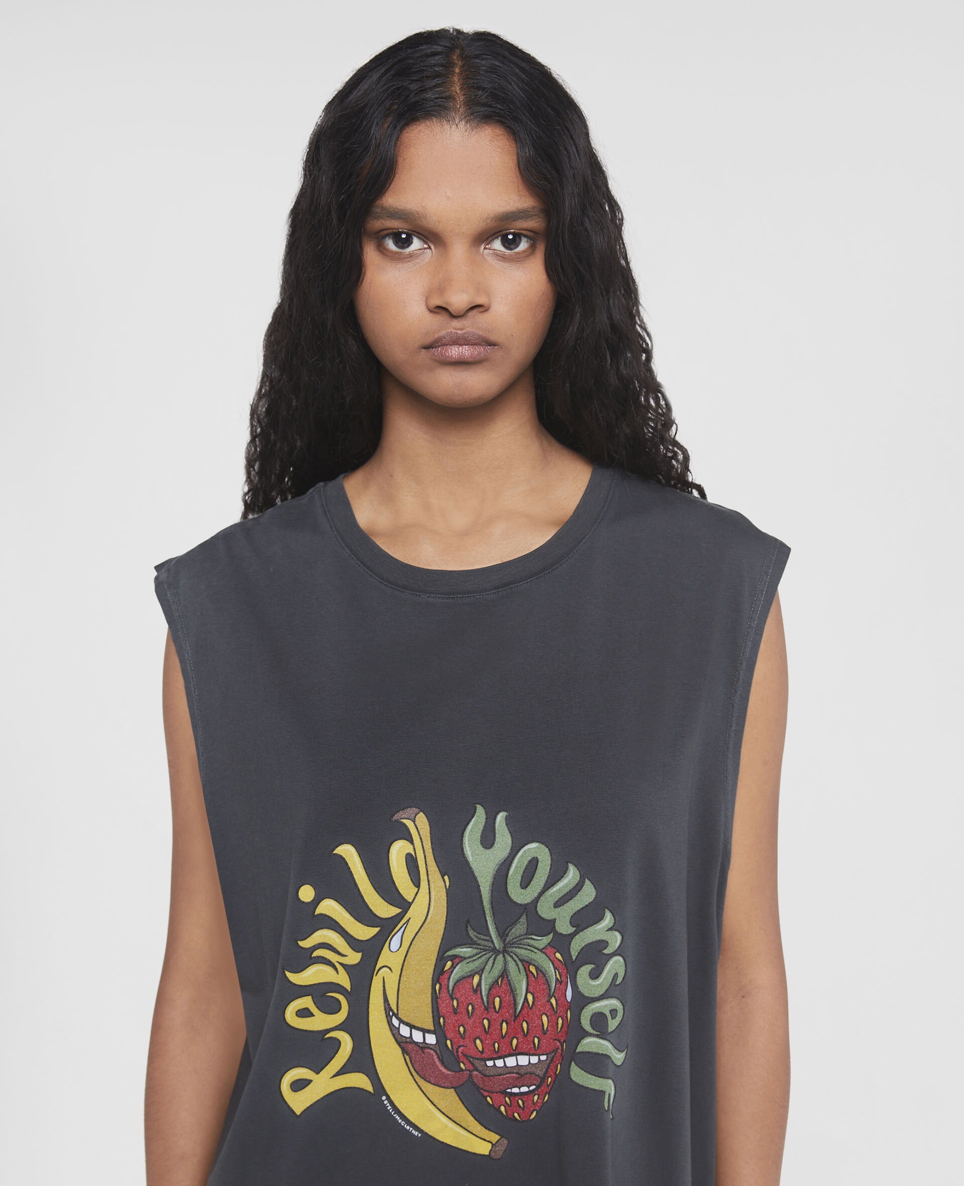 'Rewild Yourself' Fruit Print Tank Dress - 3