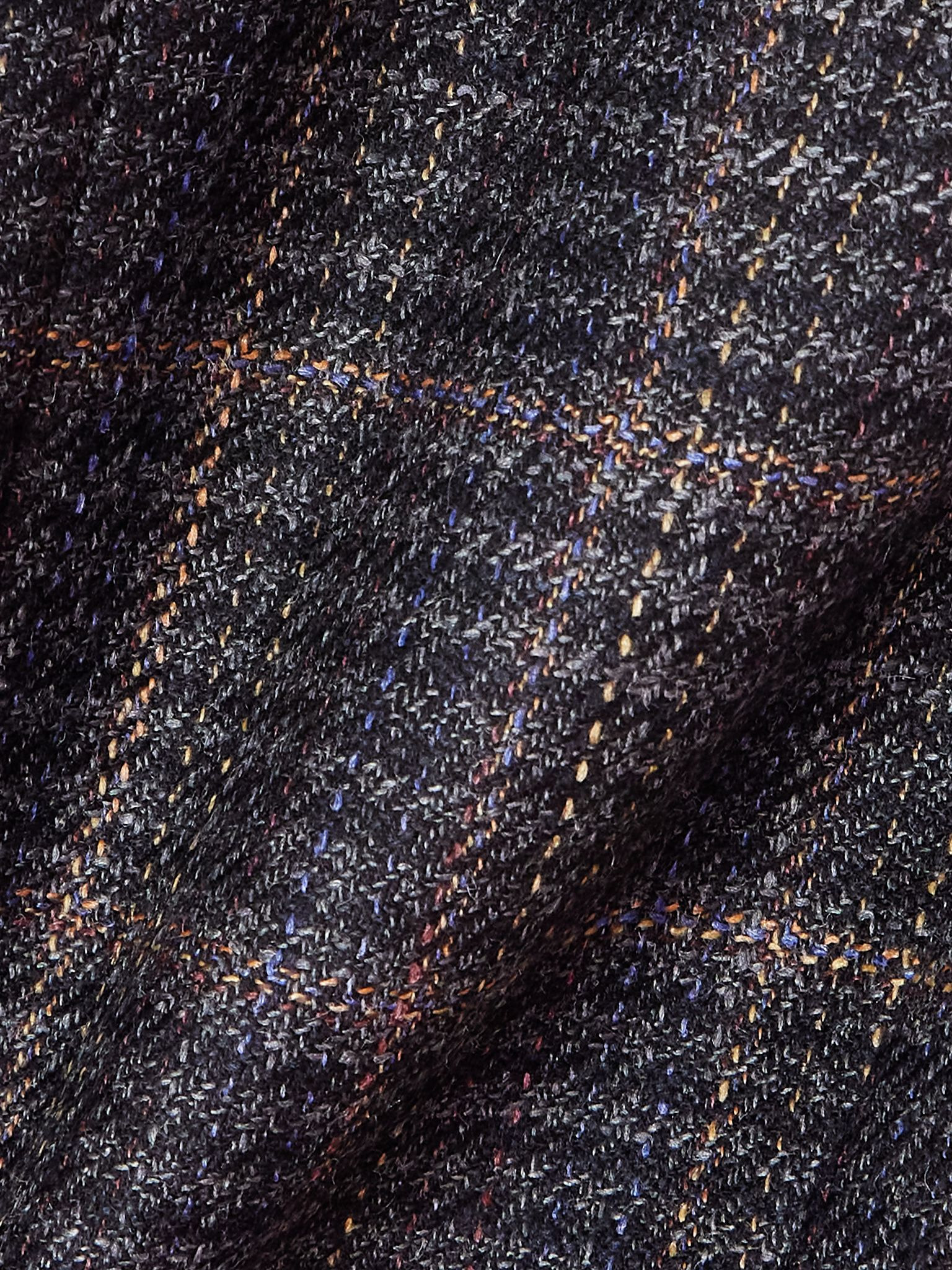 Coleridge checked wool and silk-blend vest Dark gray - 5