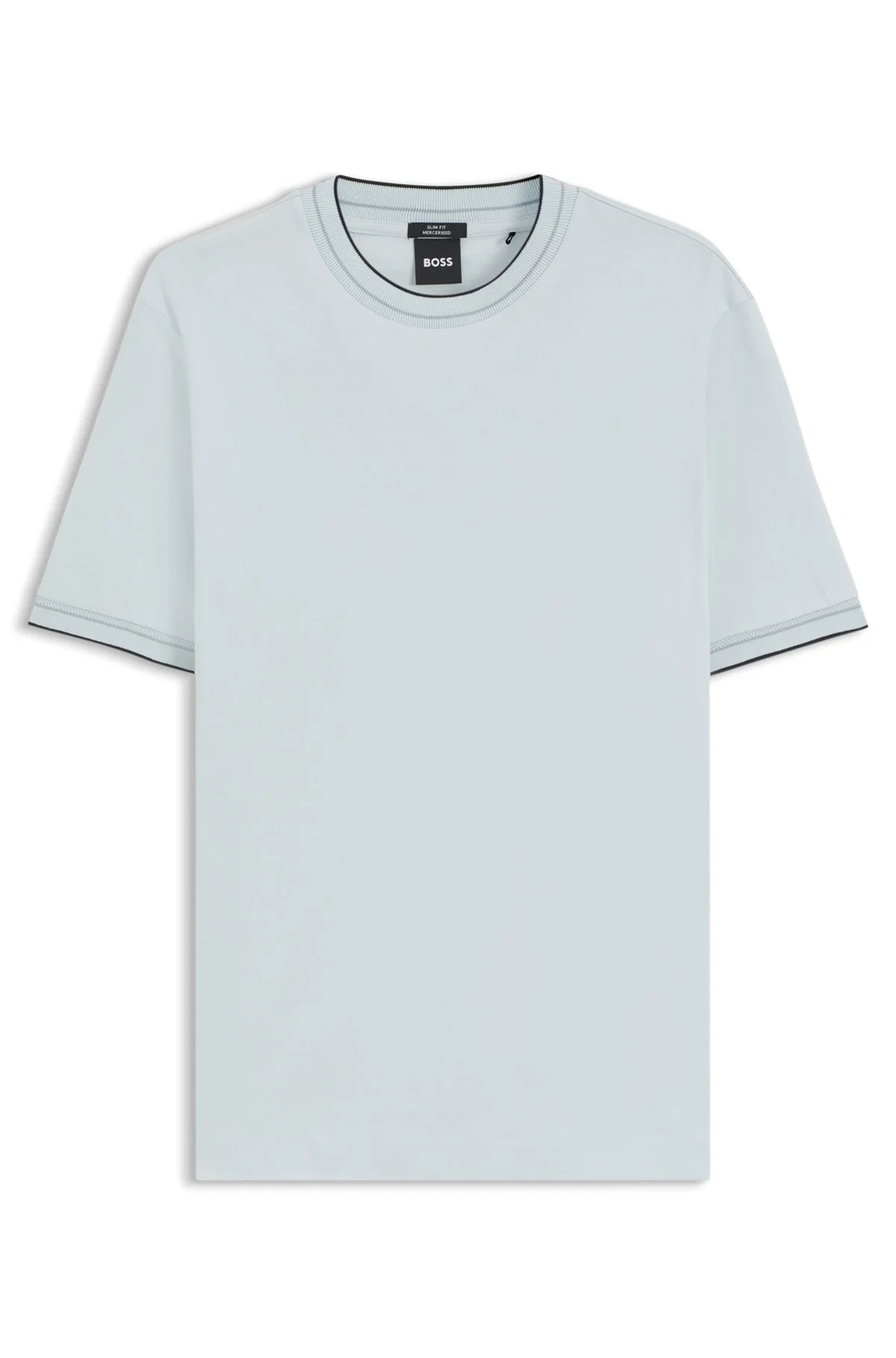 SLIM-FIT COTTON T-SHIRT WITH CREW NECK - 1