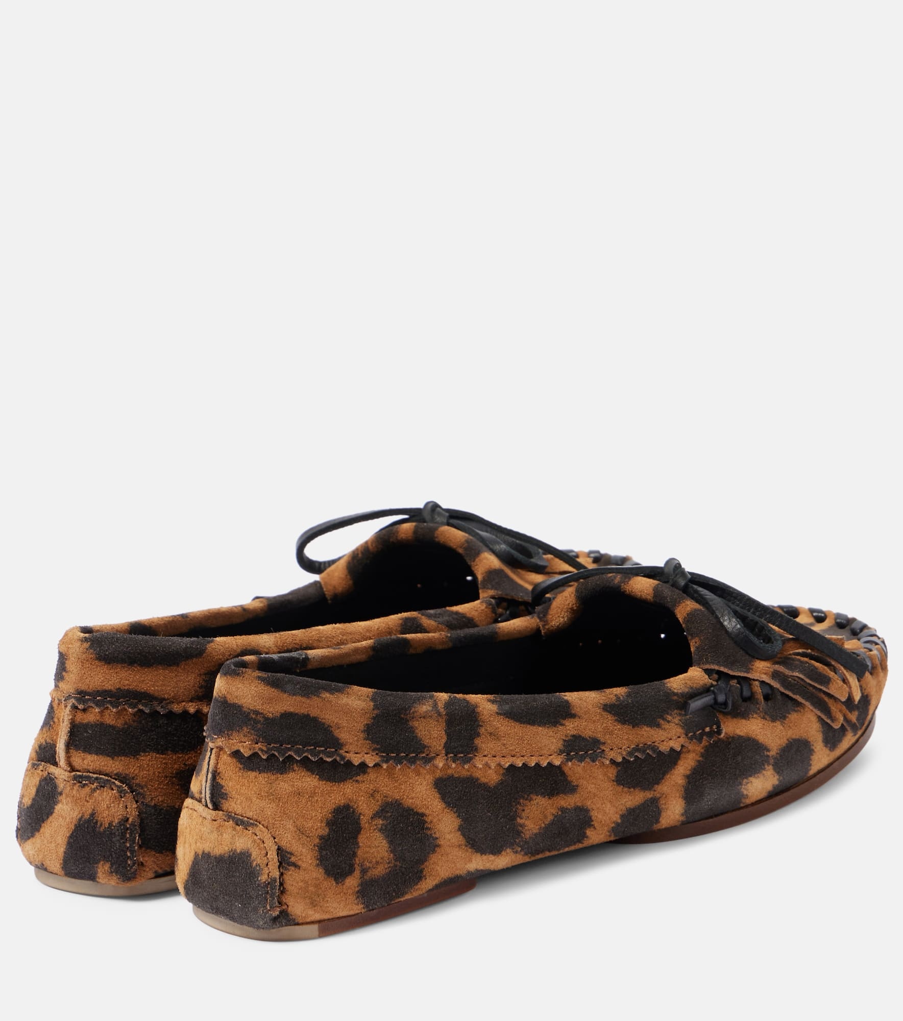 Indie leopard-print suede loafers - 2