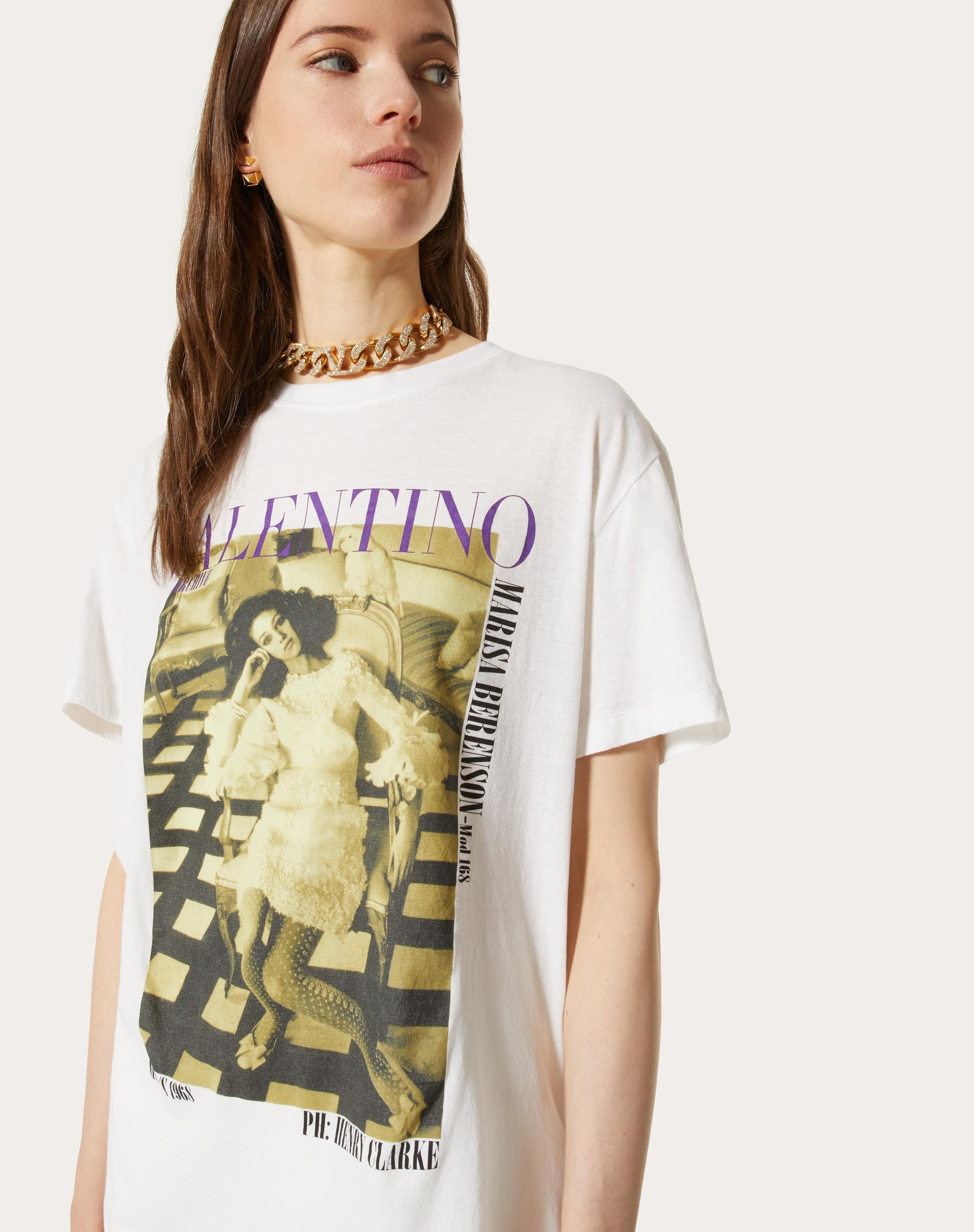 JERSEY T-SHIRT WITH VALENTINO ARCHIVE 1968 PRINT - 5