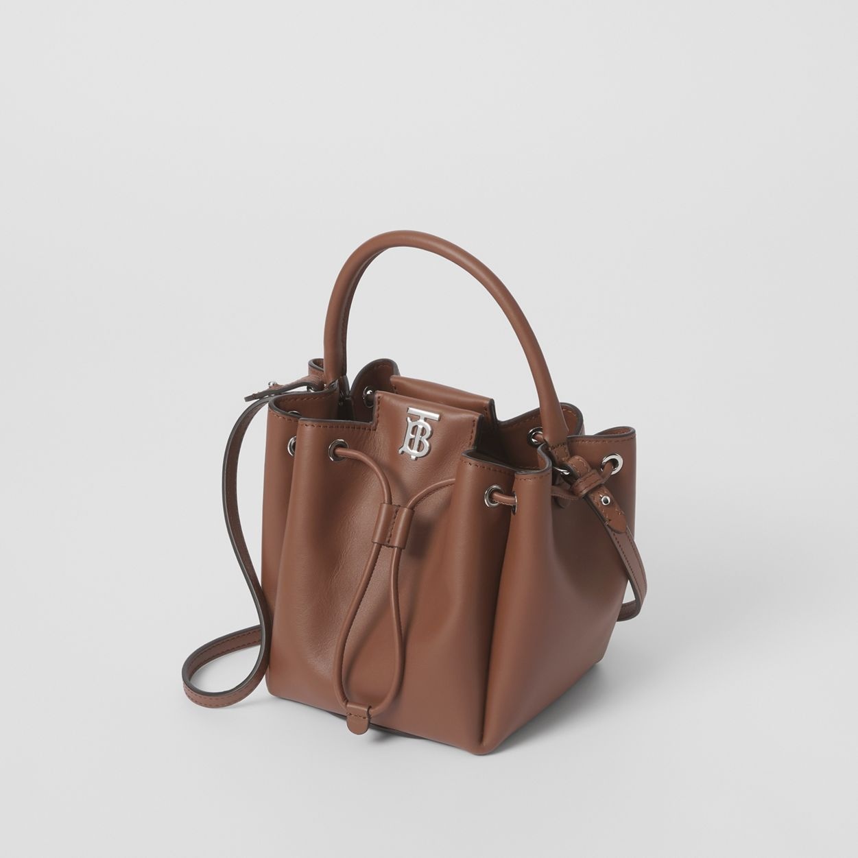 Monogram Motif Leather Bucket Bag - 4