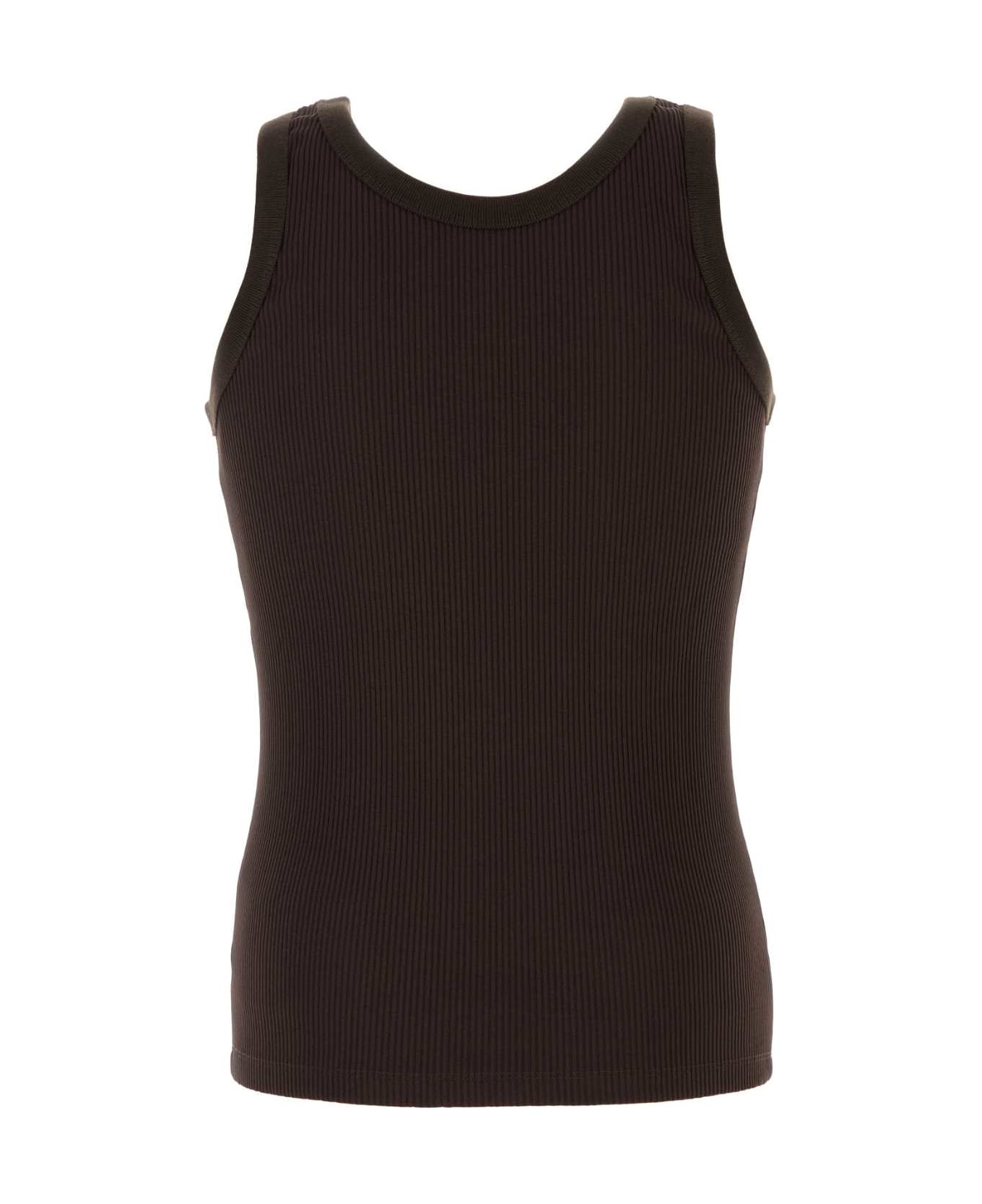 Look 30 Adv Top Ribbed Jersey Ff Club Crest Brown - 2