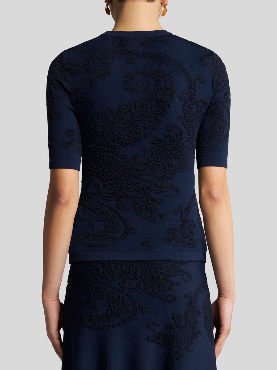 COTTON JACQUARD T-SHIRT - 5