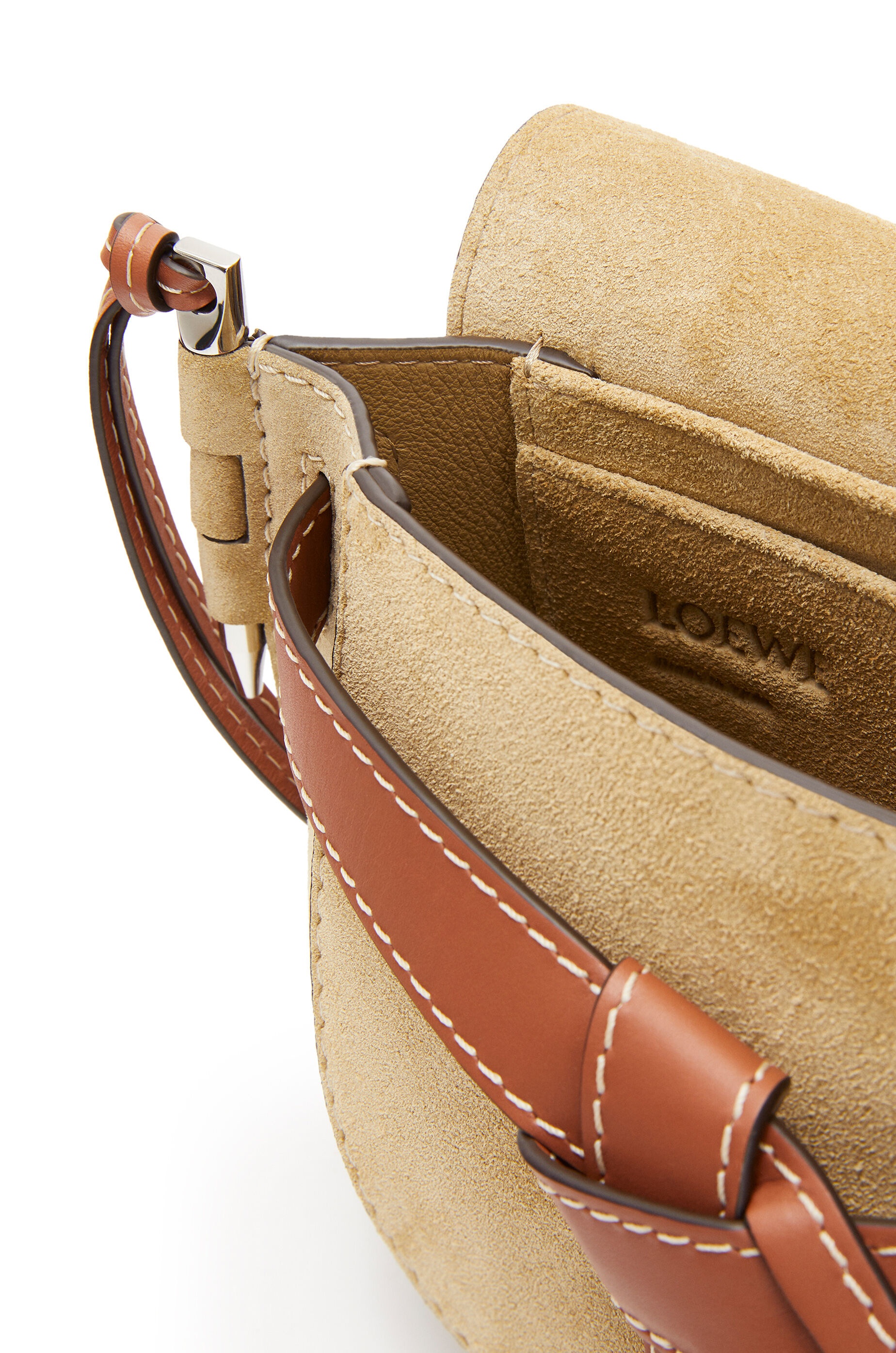 Large Gate bumbag in suede and calfkin - 5