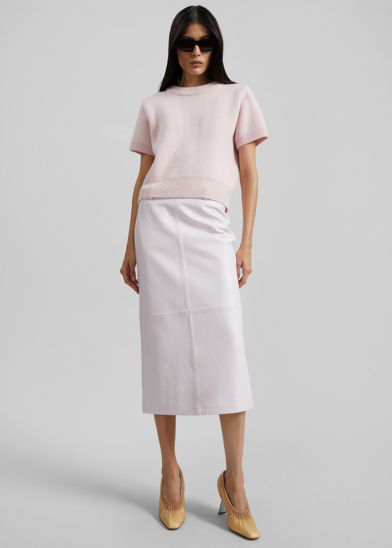 Sona Wool Knit Top - Pink 5