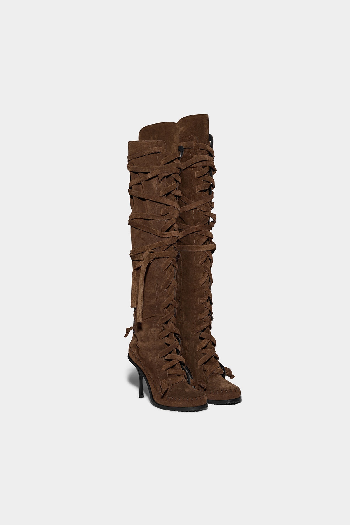 FRINGES HEELED BOOTS - 3