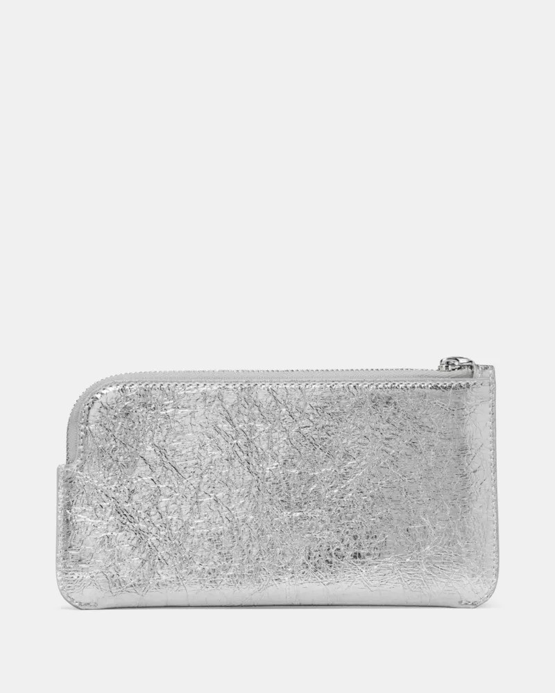 Zippy Crinkle Metallic Wristlet 4
