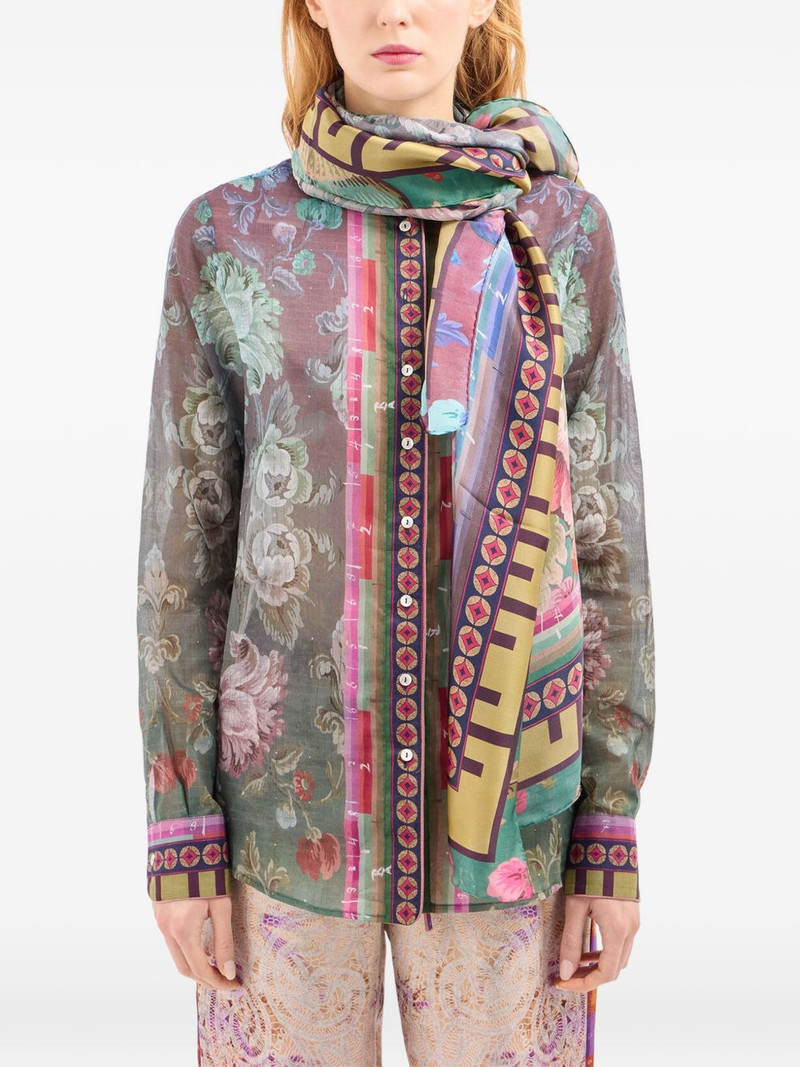 floral-print scarf 4