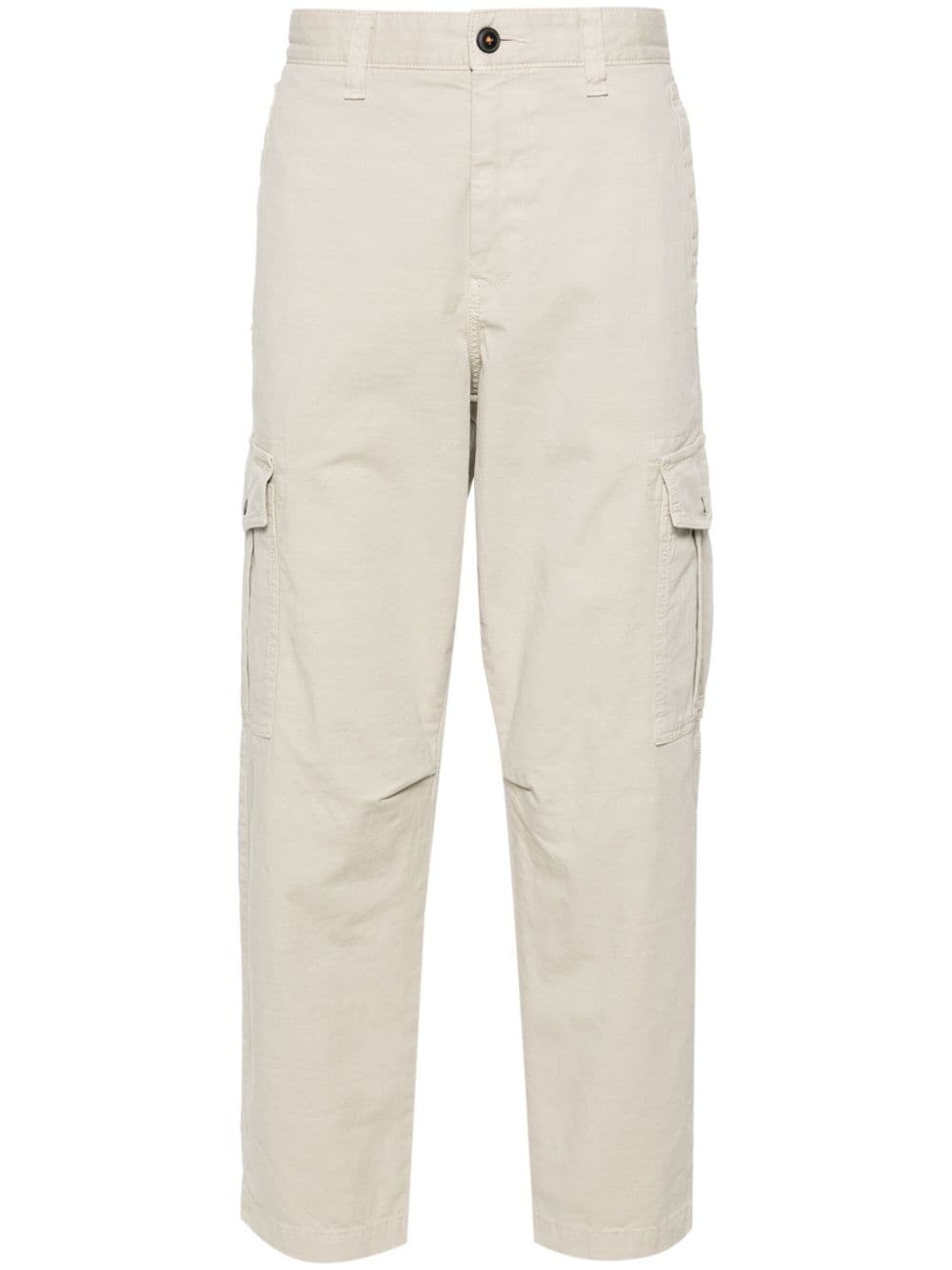 mid-rise cargo trousers - 1