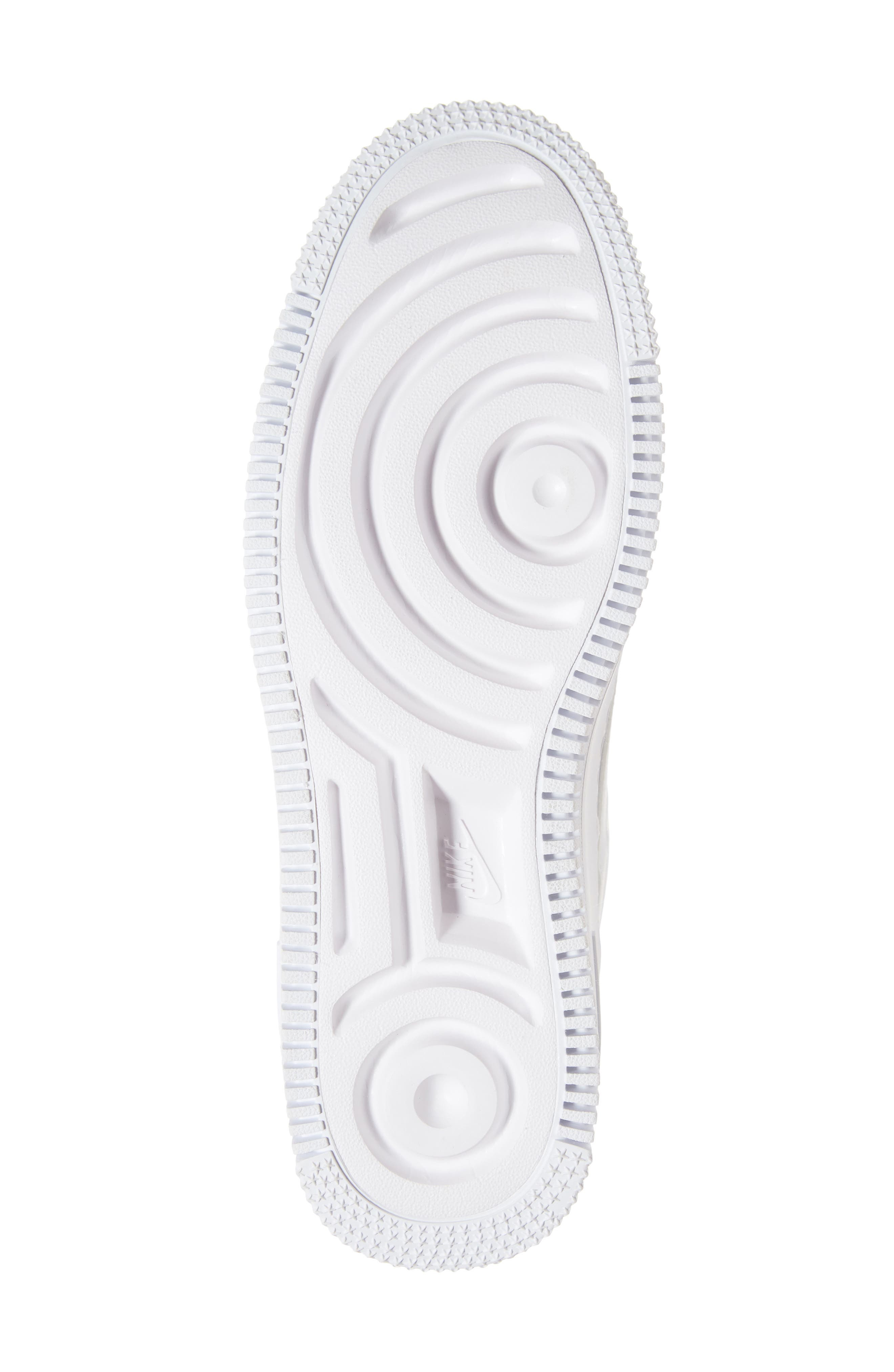 Nike Air Force 1 Sage Low Platform Sneaker in White/White/White at Nordstrom - 6